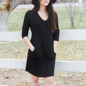 Zenana Black pocket Dress
